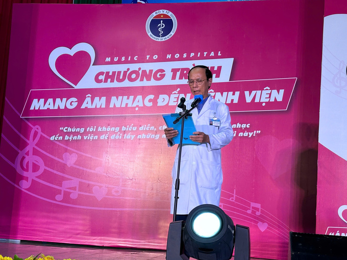 BS. Dương Tấn Tài - Phó Giám đốc Bệnh viện Đa khoa tỉnh Bình Dương phát biểu tại chương trình