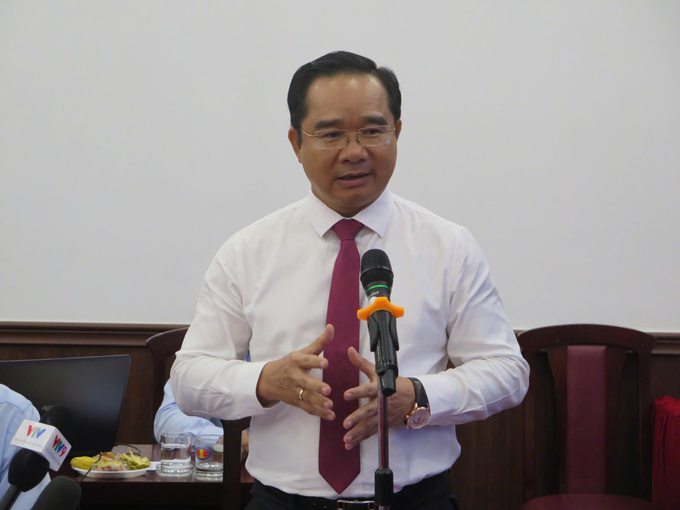 Chủ tịch UBND TP. HCM Nguyễn Văn Được phát biểu kết luận tại hội thảo