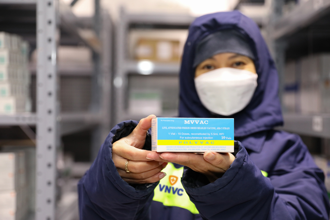 500.000 liều vaccine sởi do VNVC tặng sẽ được Bộ Y tế phân bổ kịp thời về các địa phương (Ảnh: Tuyết Linh)