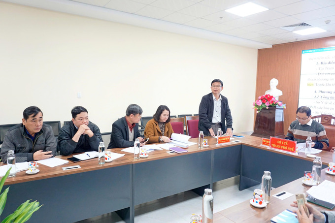 ThS.BS.CKII. Hoàng Trọng Quý - Phó Giám đốc Sở Y tế phát biểu tại hội nghị