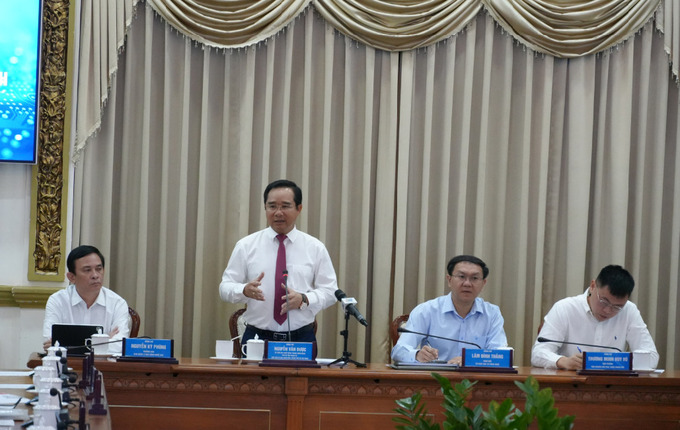 Chủ tịch UBND Thành phố Nguyễn Văn Được phát biểu khai mạc hội thảo