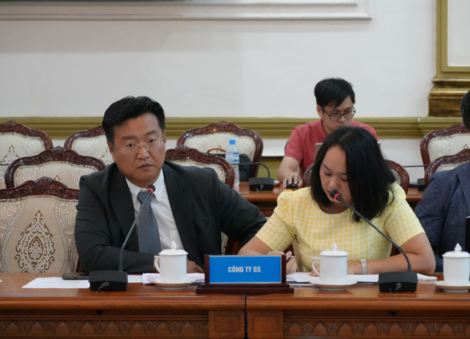 Đại diện Công ty GS phát biểu tại hội thảo