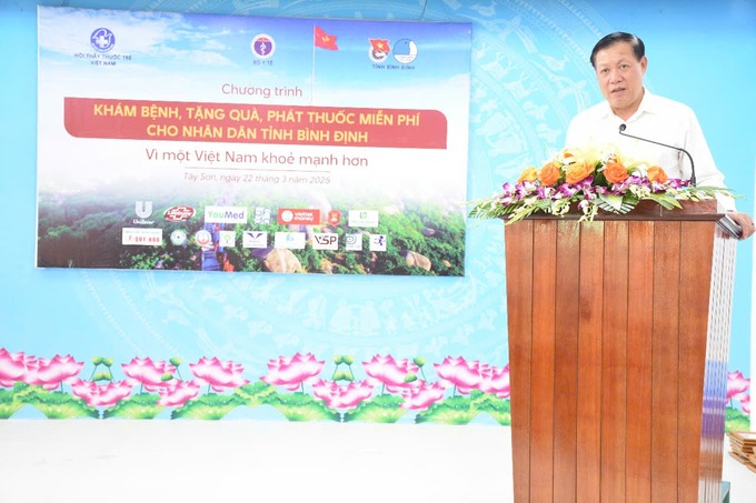 Thứ trưởng Bộ Y tế Đỗ Xuân Tuyên phát biểu tại chương trình