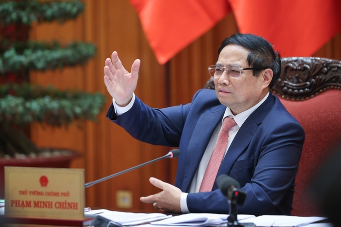 Thủ tướng giao các cơ quan chủ trì tiếp tục hoàn thiện các đề án để báo cáo cấp có thẩm quyền, với tinh thần khẩn trương, chất lượng, có trọng tâm, trọng điểm (Ảnh: VGP/Nhật Bắc)