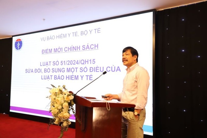 Đại diện Bụ BHYT giới thiệu những quy định mới của Luật BHYT