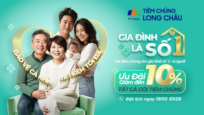 Gói vaccine “Gia đình là số 1” của Long Châu được kỳ vọng sẽ là giải pháp tài chính thông minh trong việc bảo vệ sức khỏe gia đình