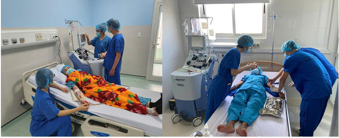 Các bác sĩ đã gạn tách tế bào gốc bằng máy gạn, sau đó truyền lại vào cơ thể bệnh nhân bằng đường truyền tĩnh mạch