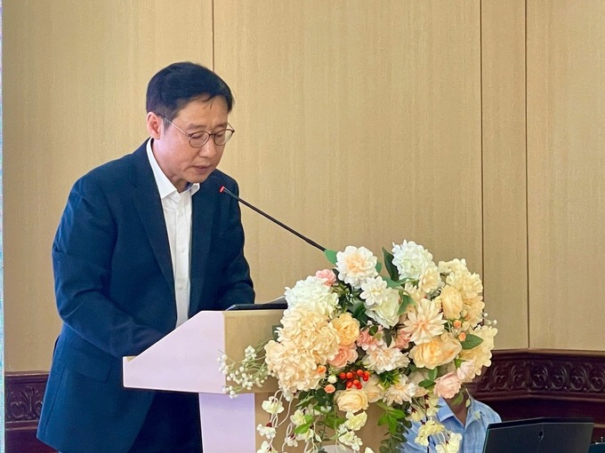 Ông Hong Jungpyo - Giám đốc Quốc gia Medipeace nêu cao tinh thần đồng lòng, tích cực hành động vì quyền của trẻ em của tỉnh Quảng Nam