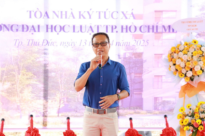 Ông Khuất Huy Tuấn - Đại diện nhà đầu tư phát biểu tại buổi lễ