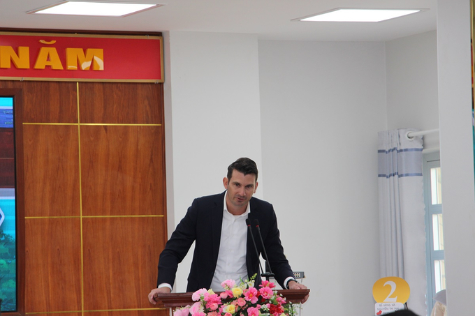 Ông Niklas Birkner – Tổng Giám đốc Boehringer Ingelheim Việt Nam chia sẻ tại buổi lễ