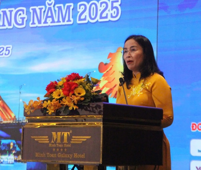 Phó Chủ tịch UBND TP. Đà Nẵng Nguyễn Thị Anh Thi phát biểu tại hội nghị