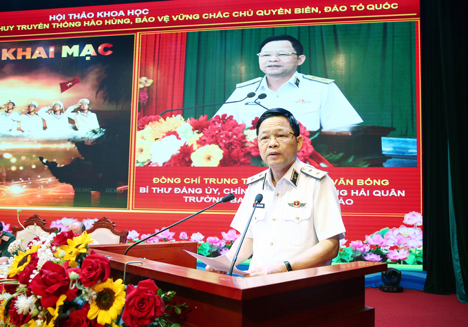 Trung tướng Nguyễn Văn Bổng phát biểu khai mạc hội thảo