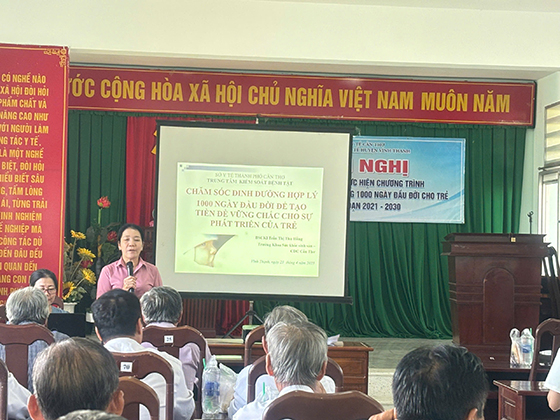 BS.CKI Trần Thị Thu Hồng - Trưởng khoa Sức khỏe sinh sản, Trung tâm Kiểm soát bệnh tật truyền thông về chăm sóc dinh dưỡng 1.000 ngày đầu đời