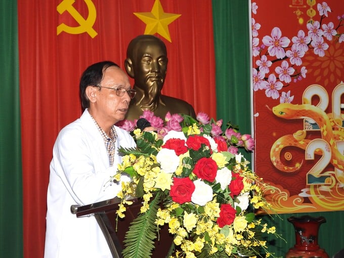 BS.CKII Dương Tấn Tài – Phó Giám đốc Bệnh viện Đa khoa tỉnh Bình Dương  phát biểu tại buổi lễ