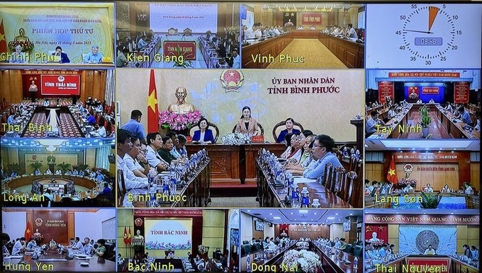 Phiên họp được tổ chức trực tiếp tại Trụ sở Chính phủ, trực tuyến với đầu cầu 63 tỉnh, thành phố trực thuộc Trung ương (Ảnh: VGP/Nhật Bắc)