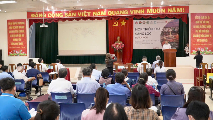 Quang cảnh cuộc họp triển khai sàng lọc dự án chẩn đoán và điều trị nhằm xoá bỏ bệnh lao (ACT5) 