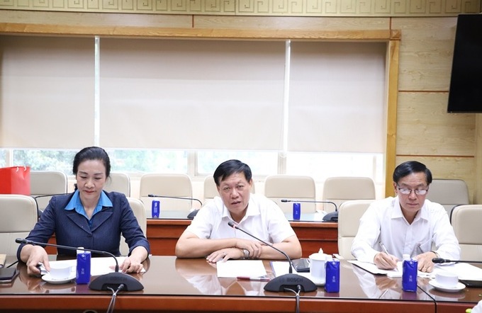 Thứ trưởng Bộ Y tế Đỗ Xuân Tuyên phát biểu