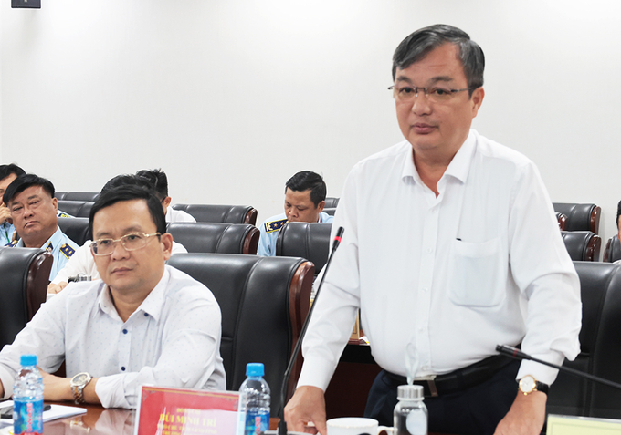 Ông Bùi Minh Trí - Phó Chủ tịch UBND tỉnh BÌnh Dương phát biểu tại buổi làm việc