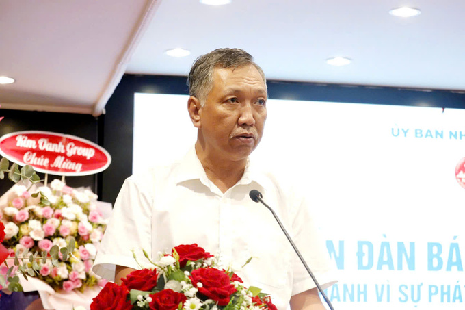 Ông Lê Hoàng Anh - Phó Tổng Biên tập Báo Kinh tế & Đô thị phát biểu tại diễn đàn 