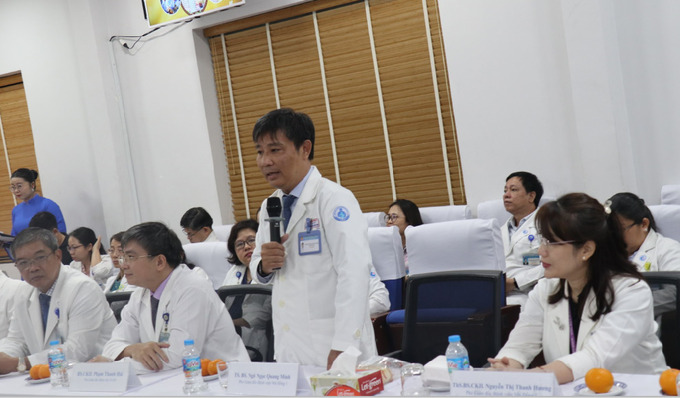 TS.BS Ngô Ngọc Quang Minh - Phó Giám đốc Bệnh viện Nhi đồng 1 phát biểu