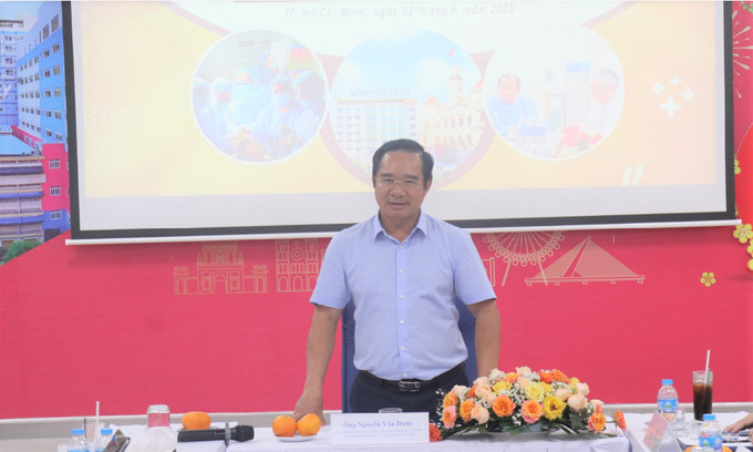 Chủ Chủ tịch UBND TP. HCM Nguyễn Văn Được phát biểu