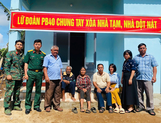 Xã Adơk, huyện Đak Đoa đã hoàn thành xây dựng và sửa chữa 64/89 nhà ở cho người dân (Ảnh: P.D)