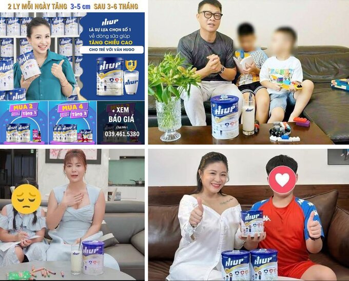 Nhiều người nổi tiếng quảng bá cho sản phẩm sữa Hiup