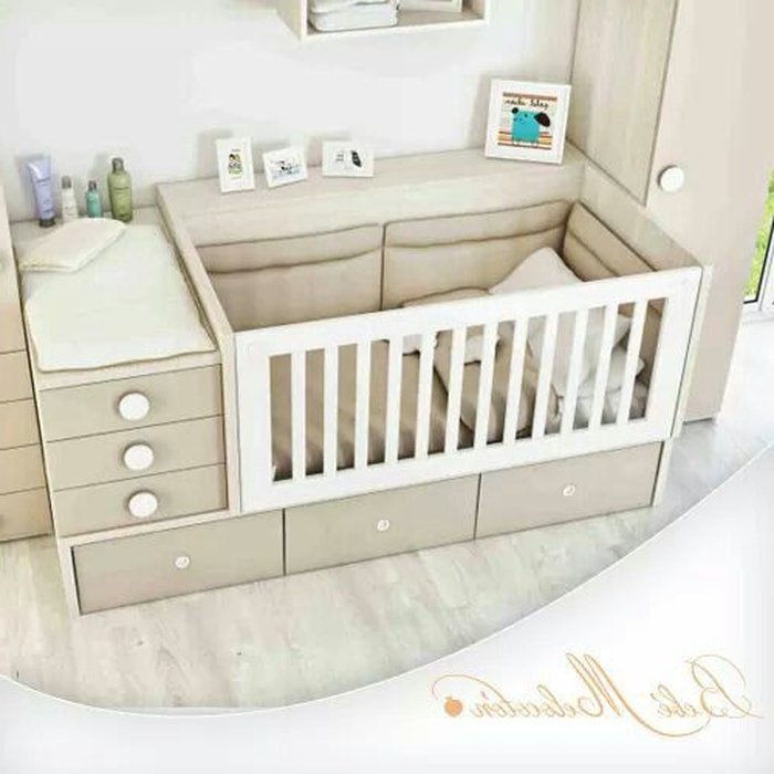 Giường cũi đa năng kết hợp với ngăn kéo