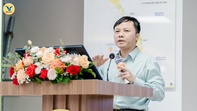 PGS.TS Nguyễn Thái Sơn, Giám đốc Hệ thống Xét nghiệm MEDLATEC chia sẻ tại Hội nghị