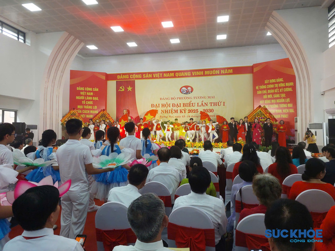 Quang cảnh Đại hội Đại biểu Đảng bộ phường Tương Mai lần thứ I