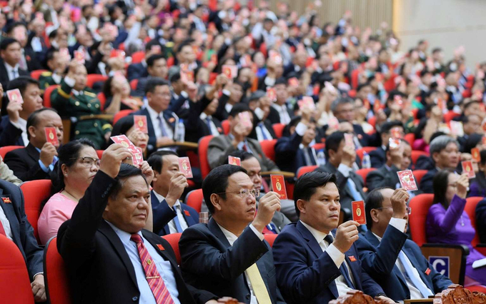 Đại biểu tham dự phiên trù bị Đại hội đại biểu Đảng bộ tỉnh Quảng Ngãi lần thứ I nhiệm kỳ 2025 - 2030
