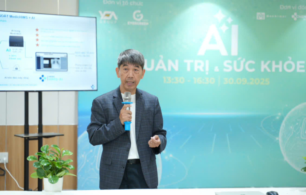 Diễn giả Nguyễn Francis Tuấn Anh chia sẻ về AI trong phát hiện sớm bệnh lý
