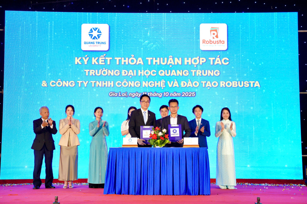 Trường Đại học Quang Trung ký kết hợp tác với doanh nghiệp