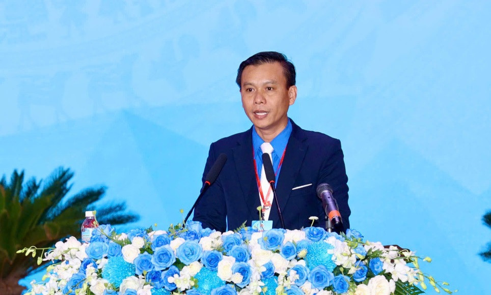 Anh Huỳnh Hữu Phúc giữ chức Bí thư Tỉnh đoàn Khánh Hòa nhiệm kỳ 2025 - 2030 (Ảnh: Thanh Huy)