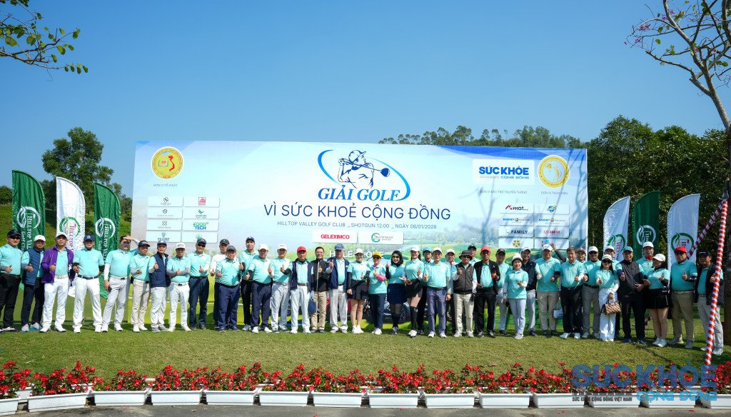 Giải golf Vì sức khoẻ cộng đồng 2026 được tổ chức nhân kỷ niệm 17 năm thành lập Hội VACHE
