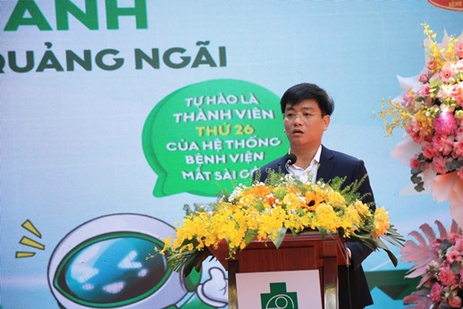 Ông Đỗ Tâm Hiển - Phó Chủ tịch UBND tỉnh Quảng Ngãi phát biểu tại buổi lễ (Ảnh: HP)
