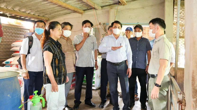 Công tác kiểm tra phòng dịch tại xã Bắc Ninh Hoà ( Ảnh: PV)