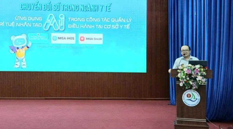 BS.CKII Lê Văn Khoa, Giám đốc Sở Y tế phát biểu tại hội thảo (Ảnh:PV)