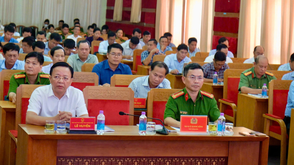 Đại diện Sở, ban, ngành và địa phương tham gia tập huấn (Ảnh: Thanh Huy)