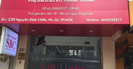 Hàng loạt điều dưỡng tại Thẩm mỹ viện SBC hoạt động 'chui'