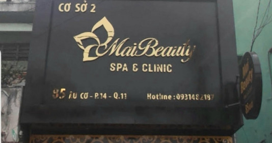 Mai Spa ngang nhiên hoạt động không phép, quảng cáo dịch vụ 'chui'