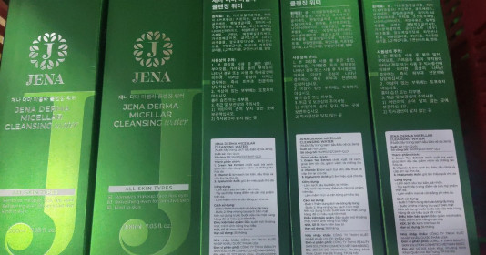 TP.HCM: Phát hiện mỹ phẩm Jena Derma Micellar Cleansing Water có dấu hiệu giả nguồn gốc, xuất xứ