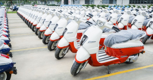 THACO AUTO tiếp tục xuất khẩu lô xe máy Peugeot Django 150cc sang các thị trường ASEAN
