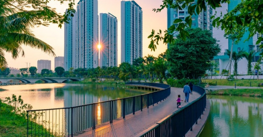 Những mảng rừng xanh vun đắp tâm hồn tại KĐT Ecopark