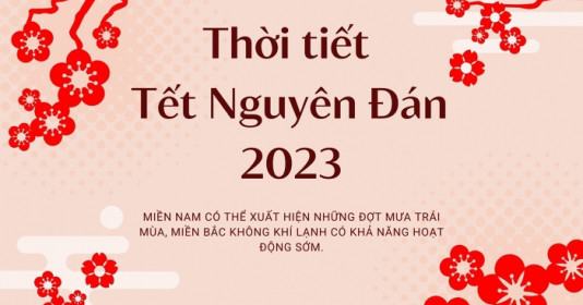 Dự báo thời tiết dịp Tết Nguyên đán Quý Mão 2023 trên cả nước