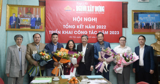 Tạp chí Người Xây dựng tổ chức Hội nghị tổng kết công tác năm 2022, triển khai nhiệm vụ năm 2023