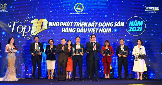 Tập đoàn Geleximco lần thứ 2 lọt Top 10 nhà phát triển bất động sản hàng đầu Việt Nam 