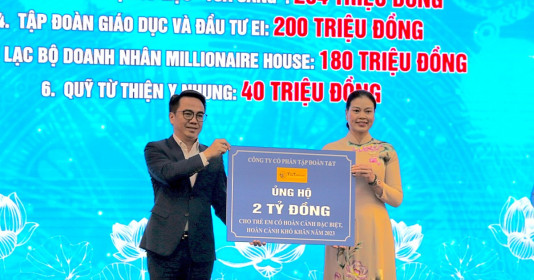 T&amp;T Group ủng hộ 2 tỷ đồng hỗ trợ trẻ em có hoàn cảnh khó khăn