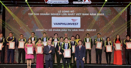 Văn Phú – Invest ghi danh 'Top 10 Chủ đầu tư bất động sản 2023'