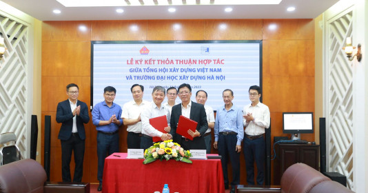  Lễ ký kết thỏa thuận hợp tác giữa Tổng hội Xây dựng Việt Nam và Trường Đại học Xây dựng Hà Nội
